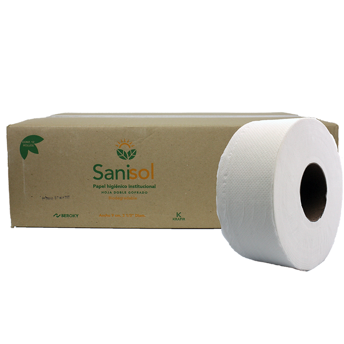 Caja papel hig. sanisol 180 mts.