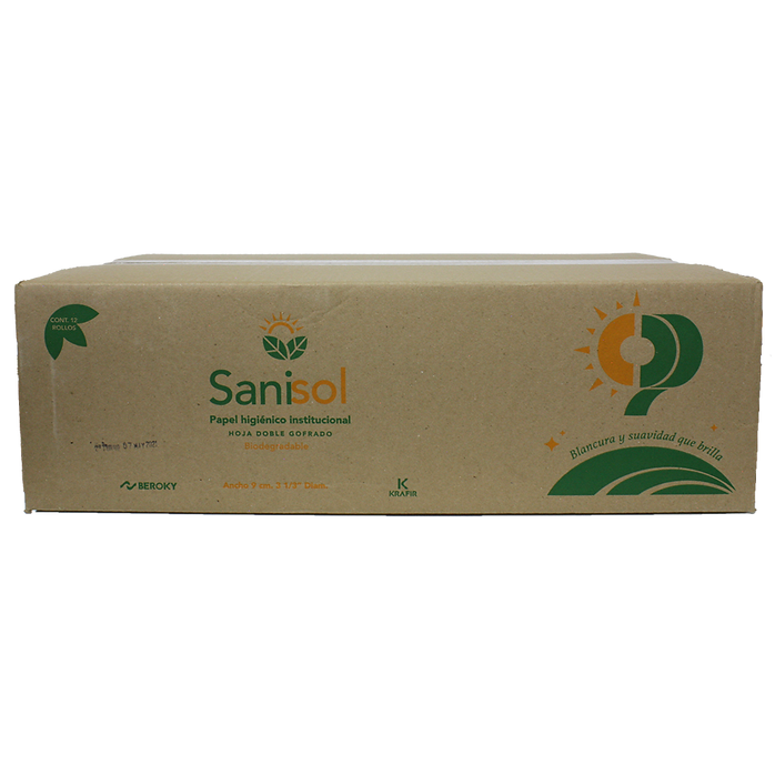 Caja papel hig. sanisol 180 mts.