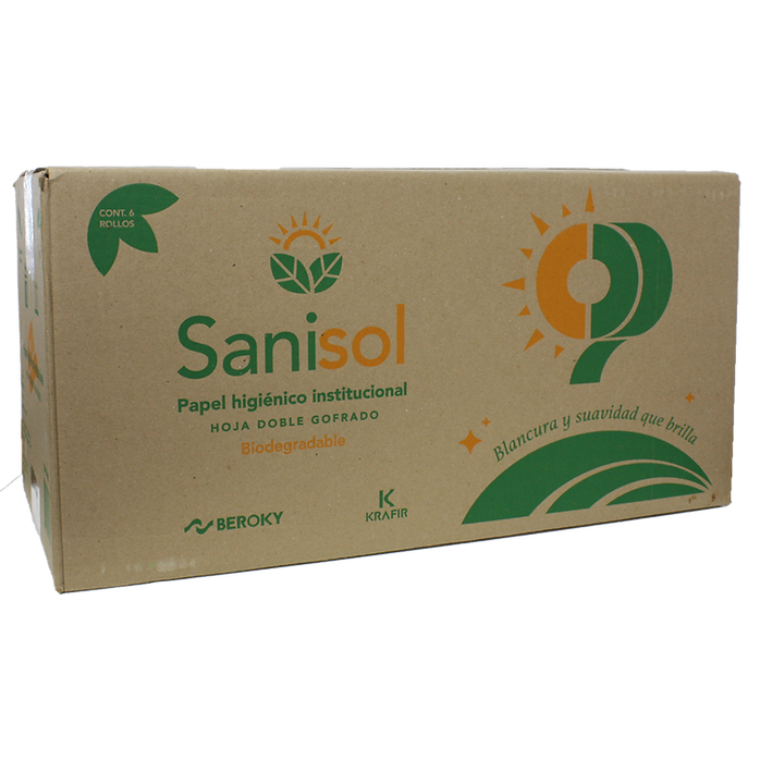 Caja papel hig. sanisol 360 mts.