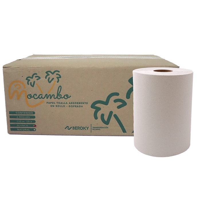 Caja toalla rollo mocambo 130 mts.