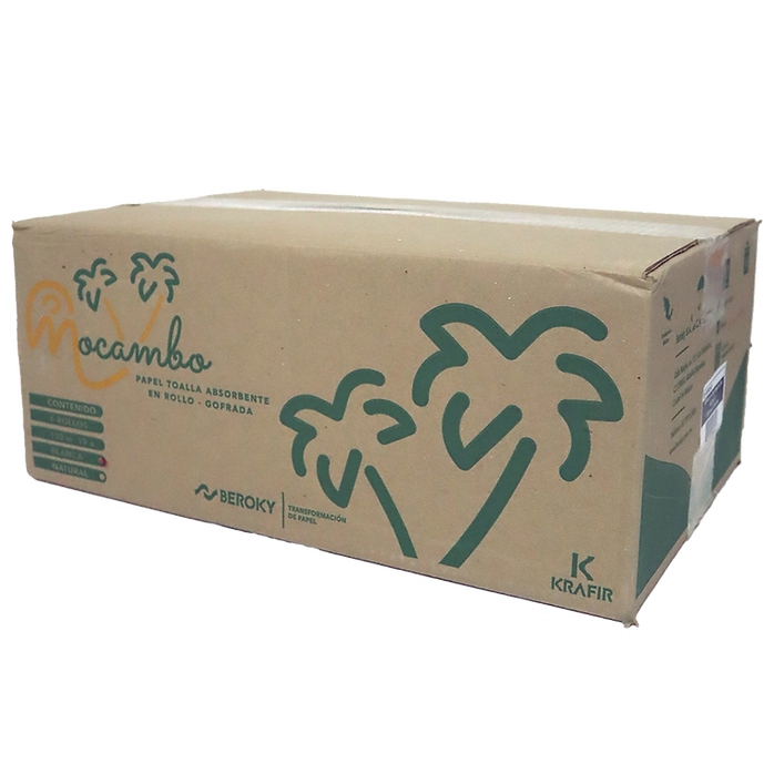 Caja toalla rollo mocambo 130 mts.
