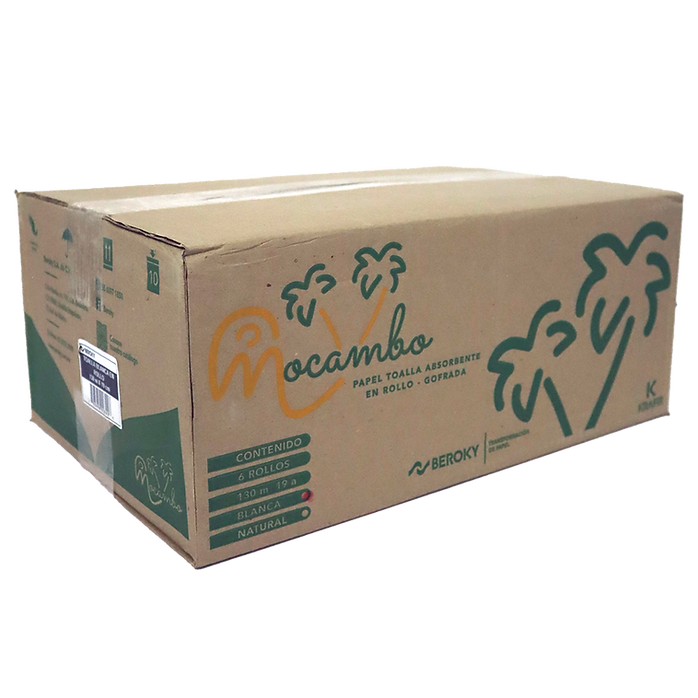 Caja toalla rollo mocambo 130 mts.