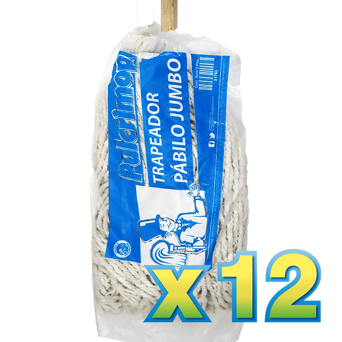 Docena trapeador pabilo jumbo. (promo)