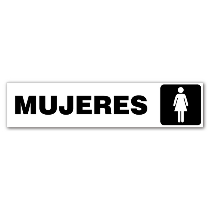 Letrero baño mujeres econo.