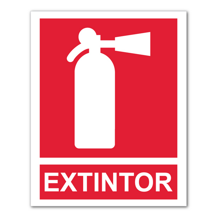 Letrero extintor econo.