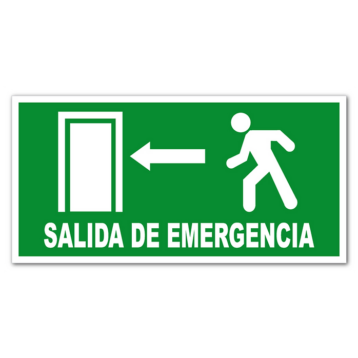 Letrero salida de emergencia econo.