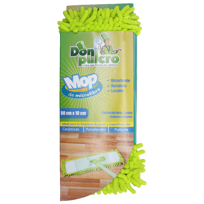 Rep mop de microfibra 50 cm x 10 cm
