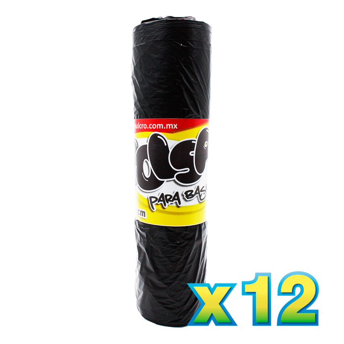 Bolsa negra 25 pzas. 76x94 cm. (promo)