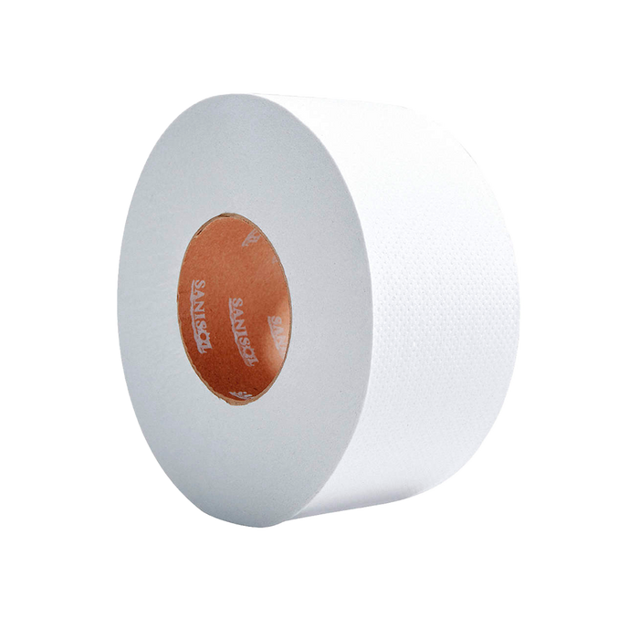 Papel hig. sanisol rollo individual de 180 mts.