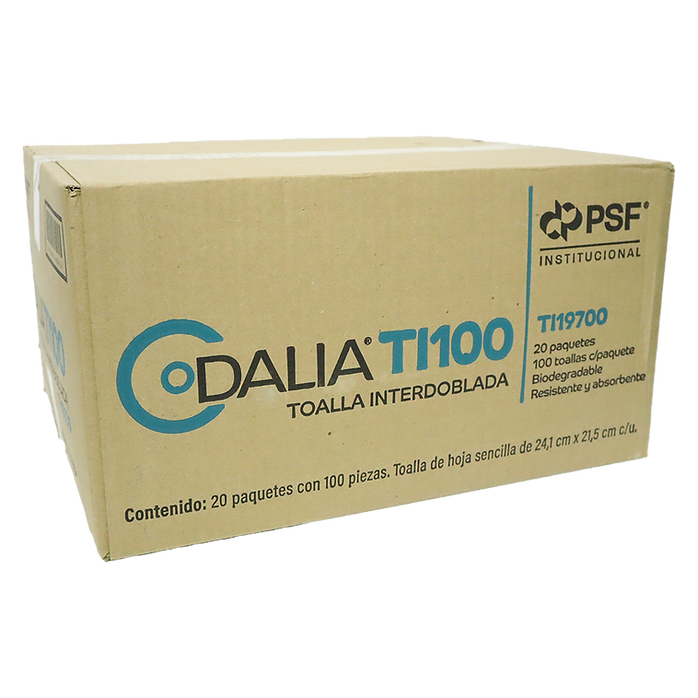 5 Cajas toalla int. blanca Dalia (promo)