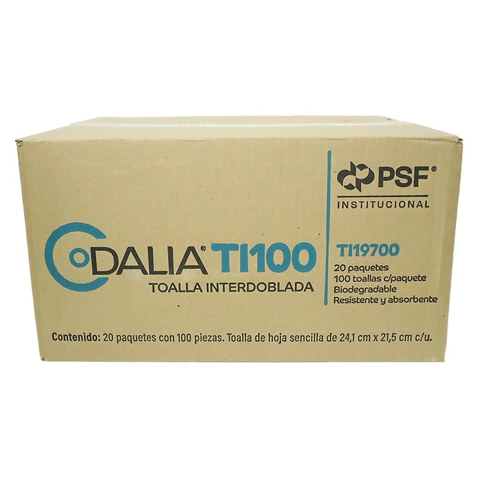 5 Cajas toalla int. blanca Dalia (promo)