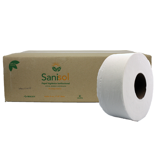 Caja papel hig. sanisol 180 mts.