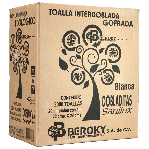 Caja toalla inter. Sanilux 20 pzs