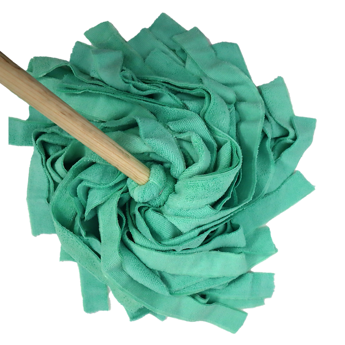 Docena trapeador microfibra tira v/colores. (promo)