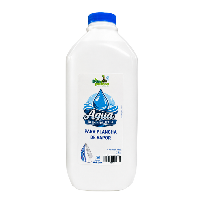 Agua desmineralizada para plancha 2 Lts.