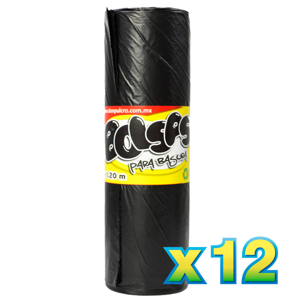 Bolsa negra 20 pzas. 1 x 120 cm. (promo)
