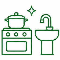 Cocina reluciente