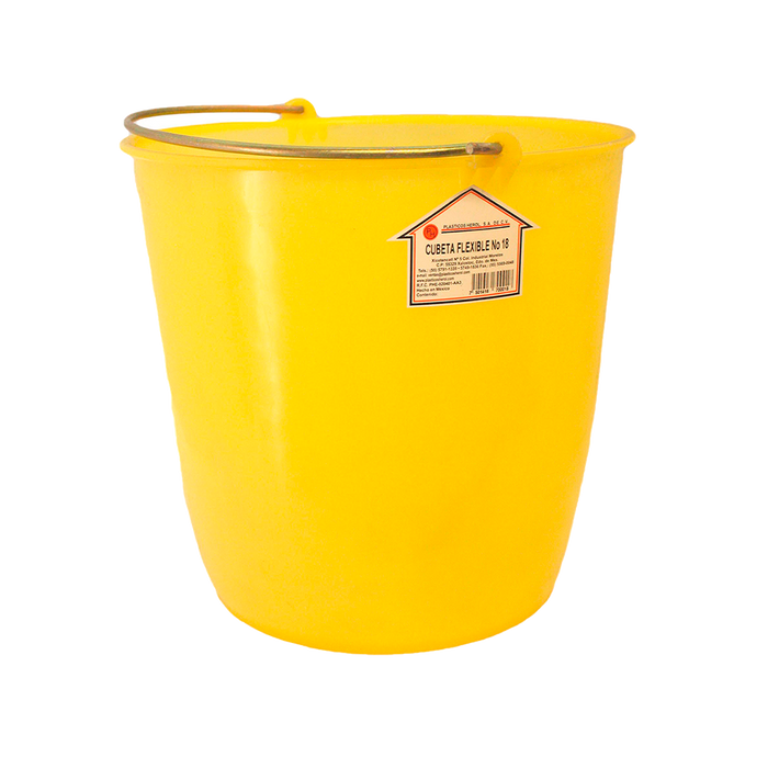 Cubeta flexible #18 (15 Lts.) varios colores
