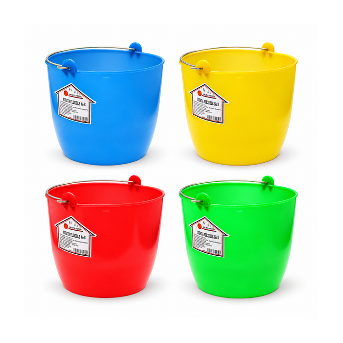 Cubeta flexible #8 (4 Lts.) varios colores