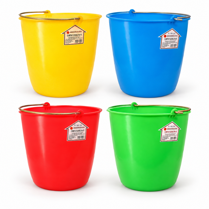 Cubeta flexible #18 (15 Lts.) varios colores