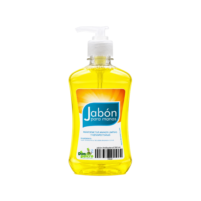 Jabón líq. para manos antibacterial 300 ml.