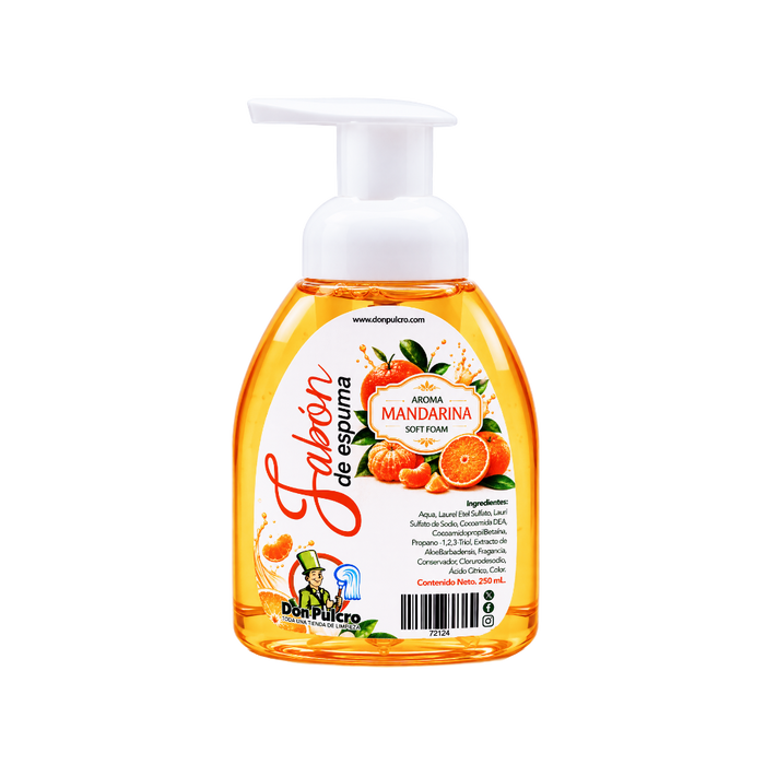 Jabón de espuma Mandarina 250 ml.