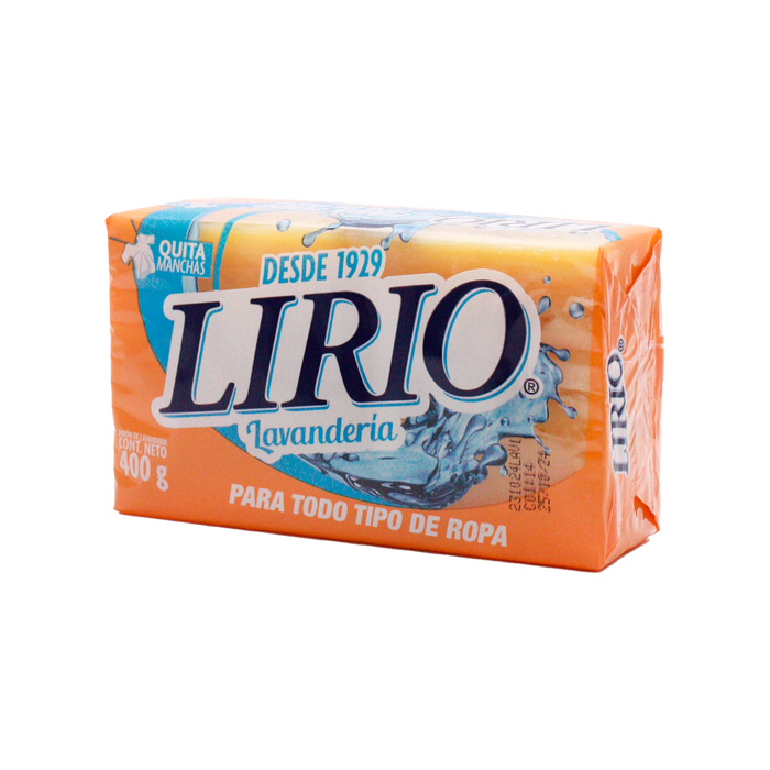 Jabón lirio amarillo 400 gr.